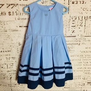 Gymboree Paris Navy Blue pleated dress Sm 3 yrs
